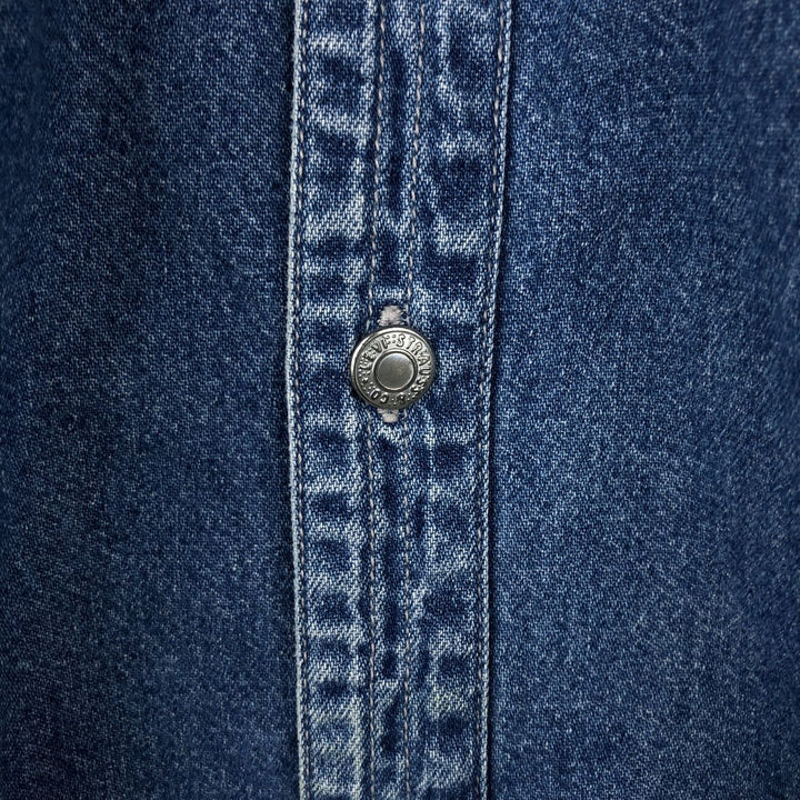 Levi's long sleeve denim shirt, men's size XL cotton blue type Vintage Second Hand