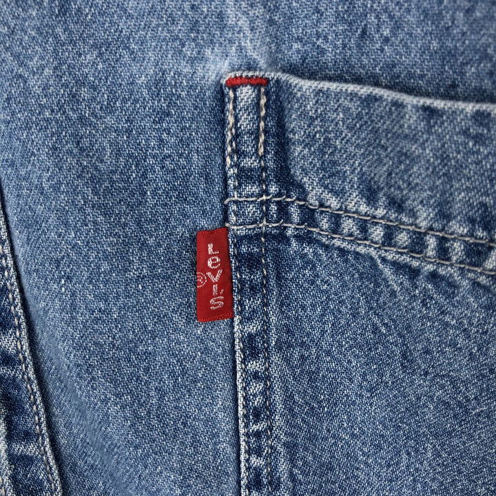 Levi's long sleeve denim shirt, men's size L cotton blue type Vintage Second Hand