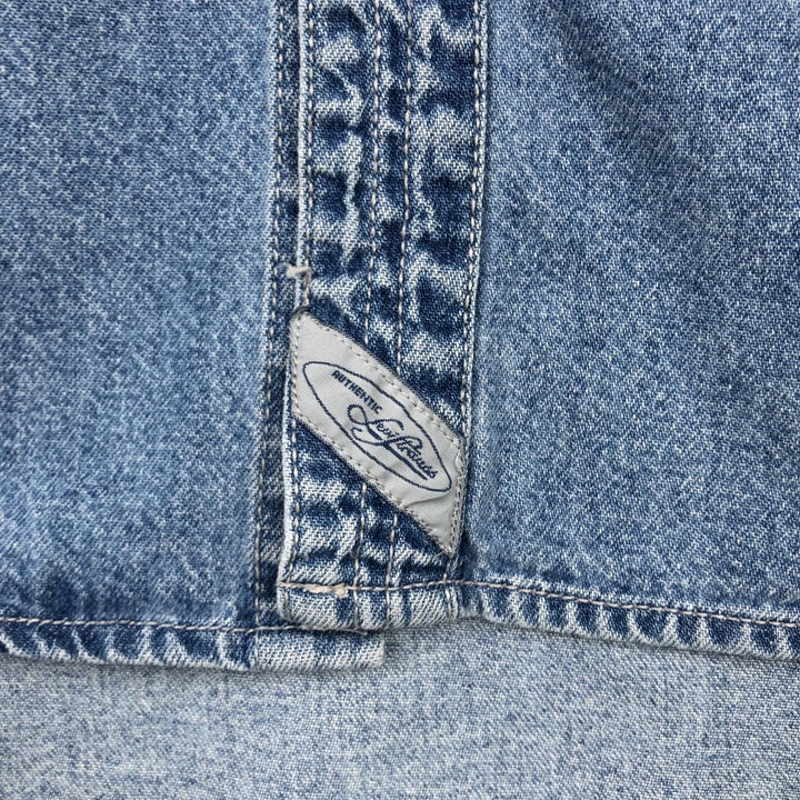 Levi's long sleeve denim shirt, men's size L cotton blue type Vintage Second Hand