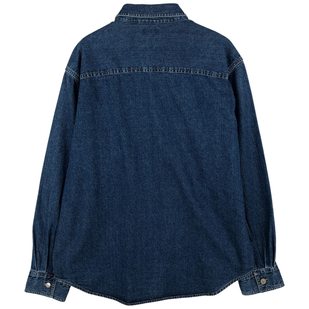 90s-00'S Levi's Jeans Long-Sleeve Denim Shirt, Men's Size L (approx.), Vintage cotton blue type Vintage Second Hand