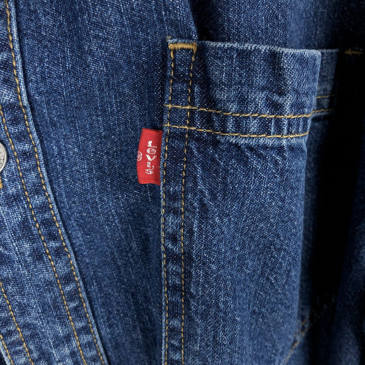 90s-00'S Levi's Jeans Long-Sleeve Denim Shirt, Men's Size L (approx.), Vintage cotton blue type Vintage Second Hand