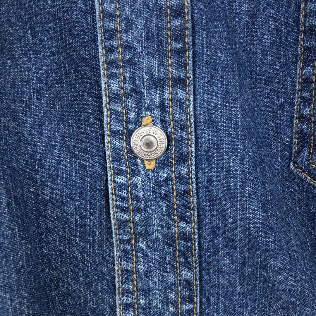 90s-00'S Levi's Jeans Long-Sleeve Denim Shirt, Men's Size L (approx.), Vintage cotton blue type Vintage Second Hand