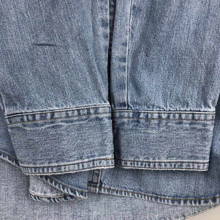 Levi's long-sleeved denim shirt, men's size S (approx.) cotton blue type Vintage Second Hand