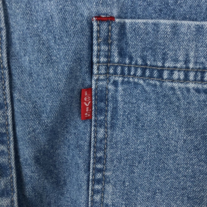 Levi's long sleeve denim shirt, men's size L cotton blue type Vintage Second Hand