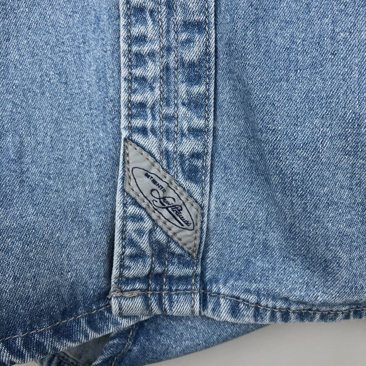 Levi's long sleeve denim shirt, men's size L cotton blue type Vintage Second Hand