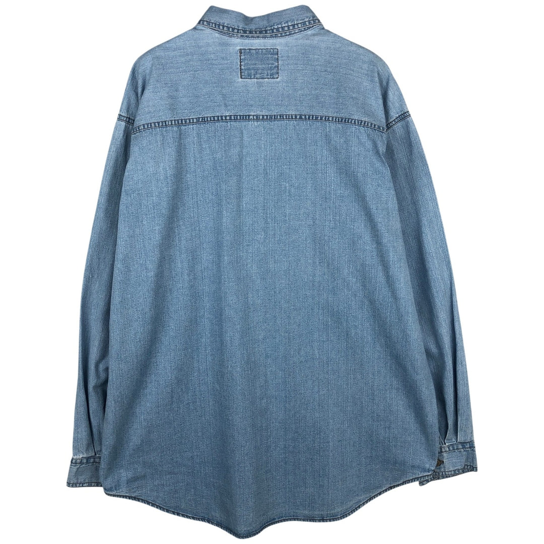 Levi's Red Tab Long Sleeve Denim Shirt, Men's Size XL cotton blue type Vintage Second Hand