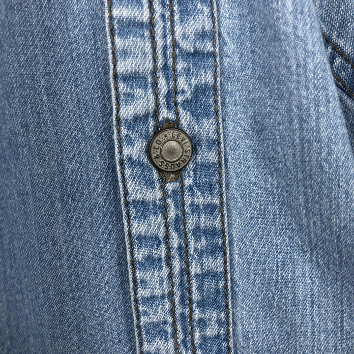 Levi's Red Tab Long Sleeve Denim Shirt, Men's Size XL cotton blue type Vintage Second Hand