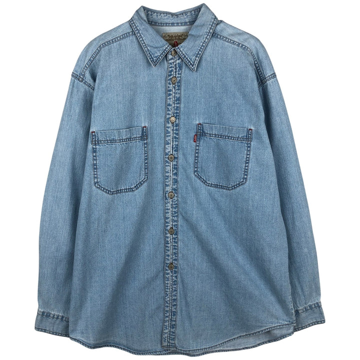 Levi's Red Tab Long Sleeve Denim Shirt, Men's Size L cotton blue type Vintage Second Hand