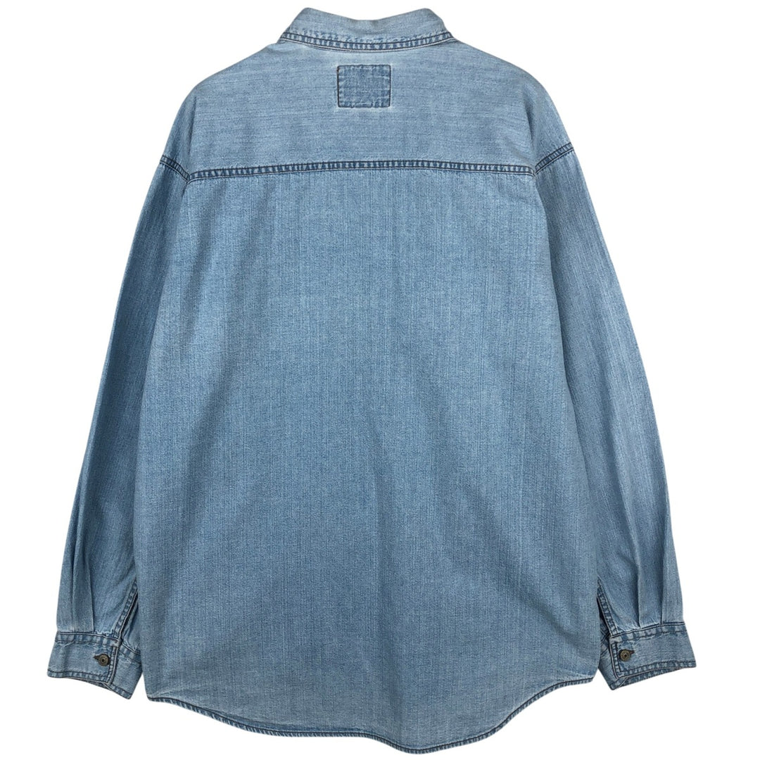 Levi's Red Tab Long Sleeve Denim Shirt, Men's Size L cotton blue type Vintage Second Hand
