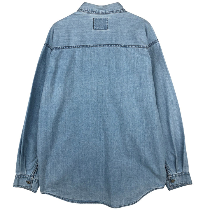 Levi's Red Tab Long Sleeve Denim Shirt, Men's Size L cotton blue type Vintage Second Hand