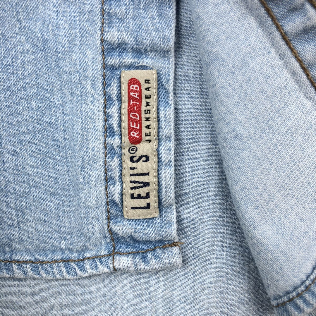 Levi's Red Tab Long Sleeve Denim Shirt, Men's Size L cotton blue type Vintage Second Hand