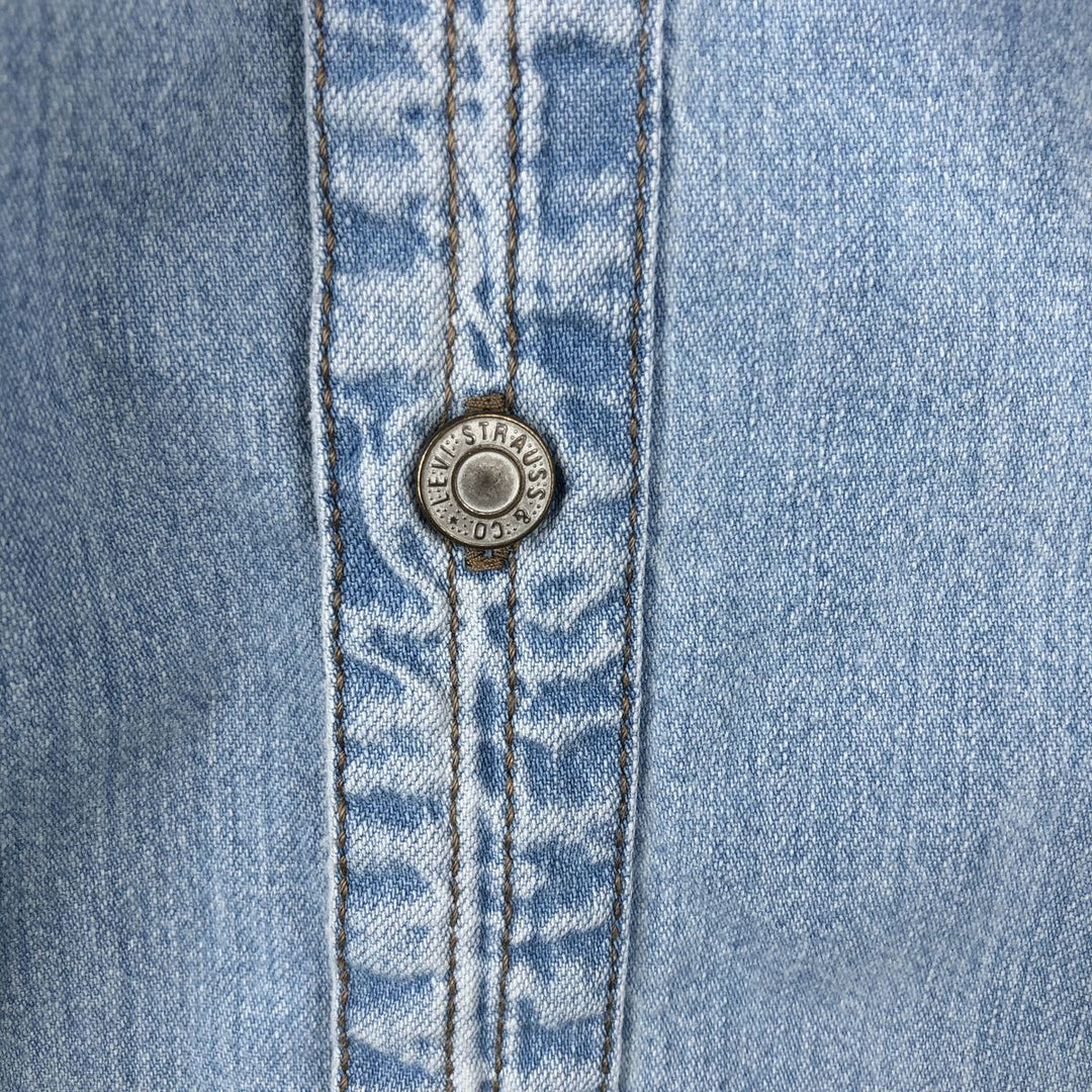 Levi's Red Tab Long Sleeve Denim Shirt, Men's Size L cotton blue type Vintage Second Hand