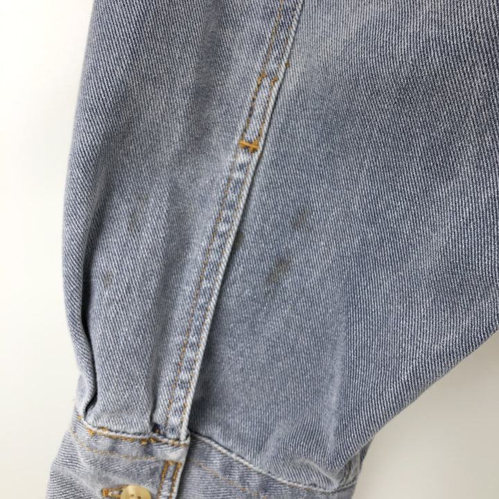 90'S GAP Vintage Long Sleeve Button-Down Denim Shirt, Men's Size L cotton blue type Vintage Second Hand