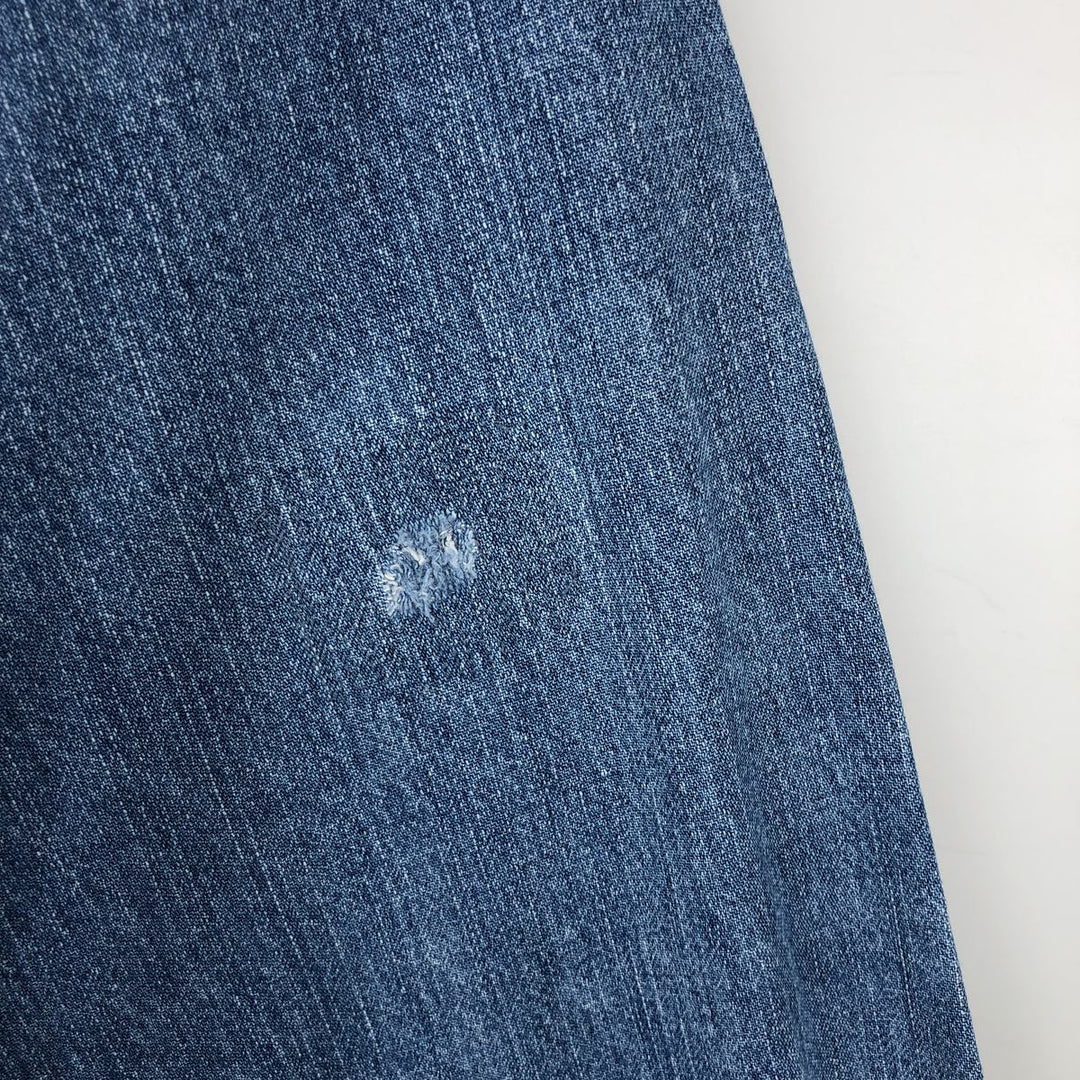 90'S GAP (Old GAP) Long-Sleeve Denim Shirt, Men's Size M (Equivalent), Vintage cotton blue type Vintage Second Hand