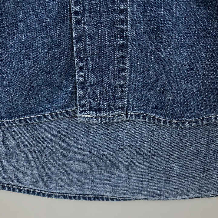 90'S GAP (Old GAP) Long-Sleeve Denim Shirt, Men's Size M (Equivalent), Vintage cotton blue type Vintage Second Hand