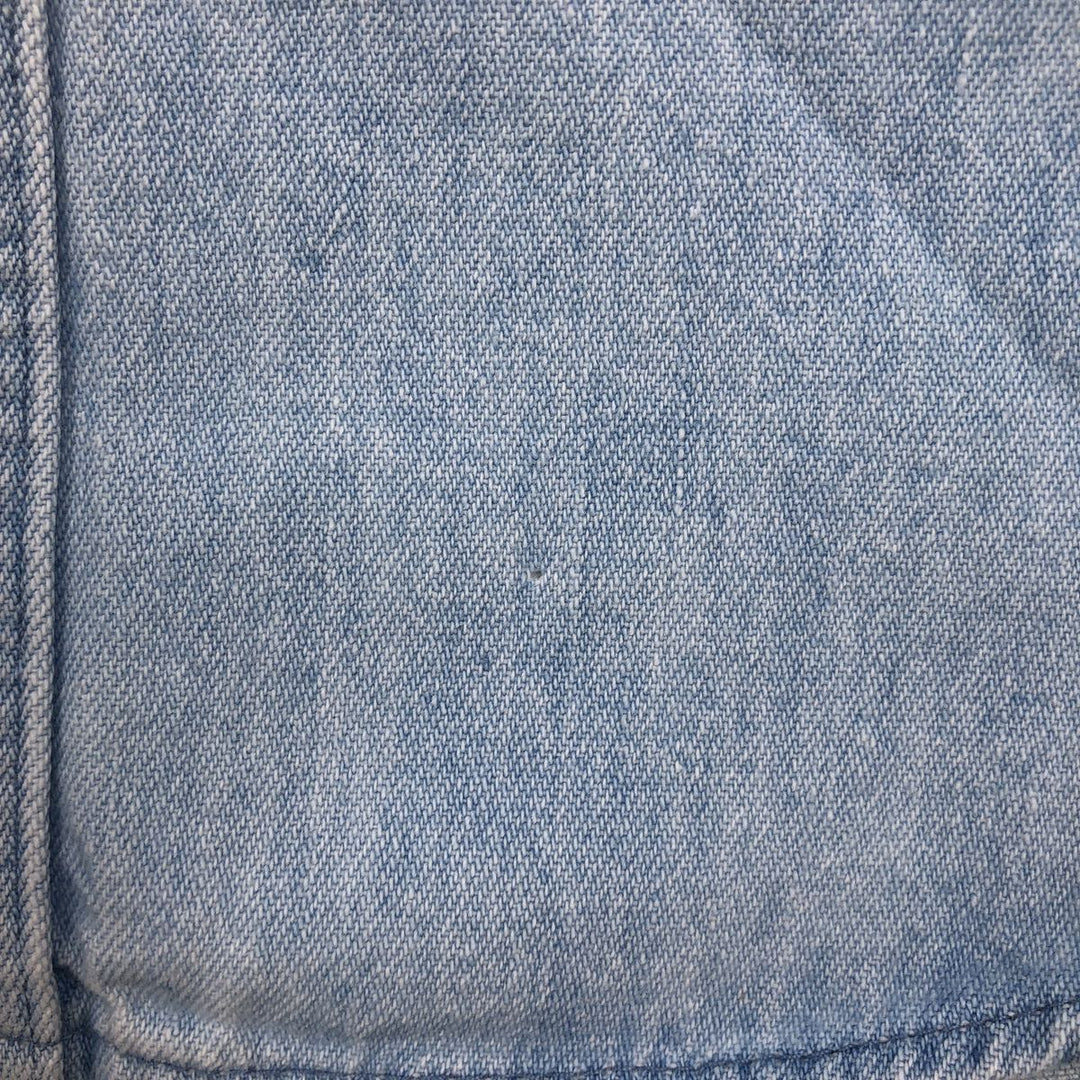 90s-00'S Woolrich long-sleeved button-down denim shirt, made in USA, men's size L (approx.) cotton blue type Vintage Second Hand