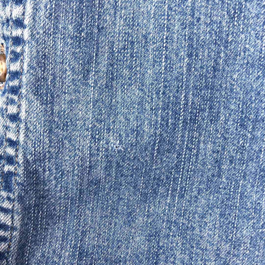 80s-90'S Guess Jeans Long-Sleeve Denim Shirt, Made in USA, Men's Size M (approx.), Vintage cotton blue type Vintage Second Hand