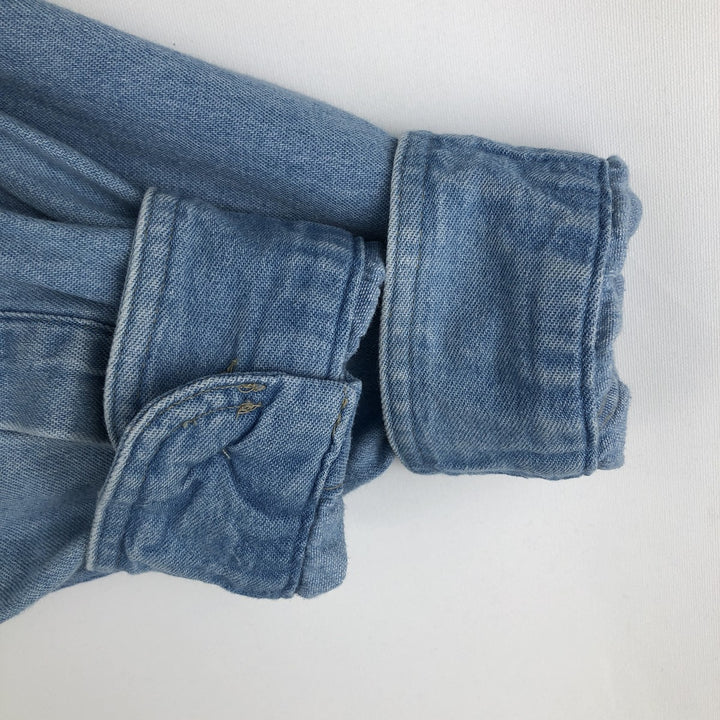 Vintage LLBean long-sleeved denim shirt from the 1990s, men's size M. cotton blue type Vintage Second Hand