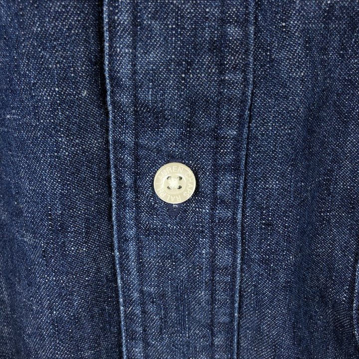Ralph Lauren CHAPS Long Sleeve Button Down Denim Shirt Men's XL cotton blue type Vintage Second Hand