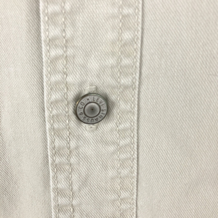 Levi's Red Tab Long Sleeve Denim Shirt, Men's Size L cotton Beige type Vintage Second Hand