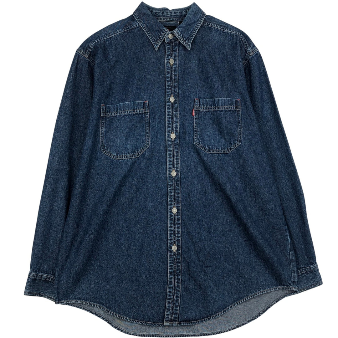Levi's Red Tab Long Sleeve Denim Shirt, Men's Size L cotton blue type Vintage Second Hand