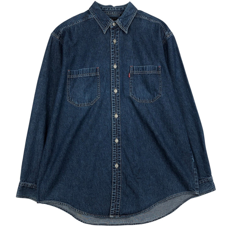 Levi's Red Tab Long Sleeve Denim Shirt, Men's Size L cotton blue type Vintage Second Hand