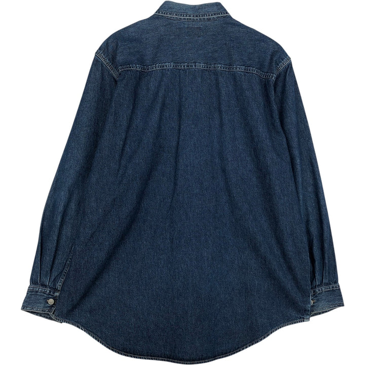 Levi's Red Tab Long Sleeve Denim Shirt, Men's Size L cotton blue type Vintage Second Hand
