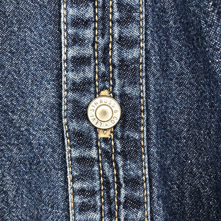 Levi's Red Tab Long Sleeve Denim Shirt, Men's Size L cotton blue type Vintage Second Hand