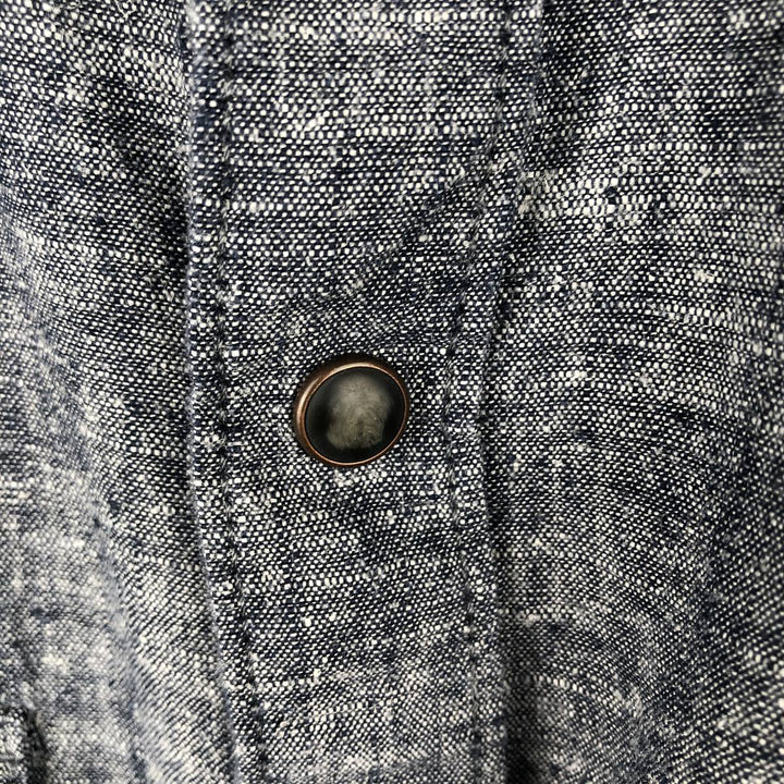 Patagonia 53330FA21 Long-Sleeve Western Shirt, Men's Size L (approx.) Hemp navy blue type Vintage Second Hand