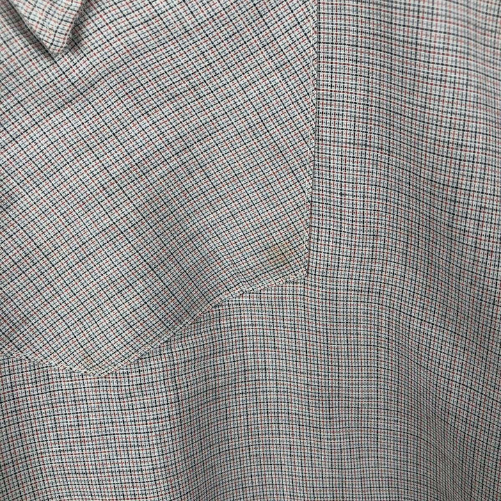 70s-80'S H BAR C Check Pattern Long-Sleeve Western Shirt, Made in USA, Men's Size L (approx.) unclear pink type Vintage Second Hand