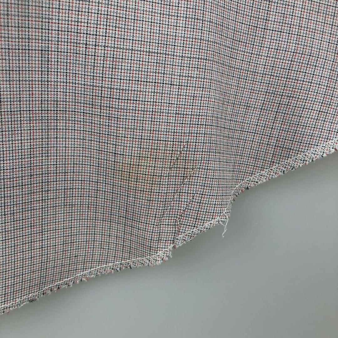 70s-80'S H BAR C Check Pattern Long-Sleeve Western Shirt, Made in USA, Men's Size L (approx.) unclear pink type Vintage Second Hand