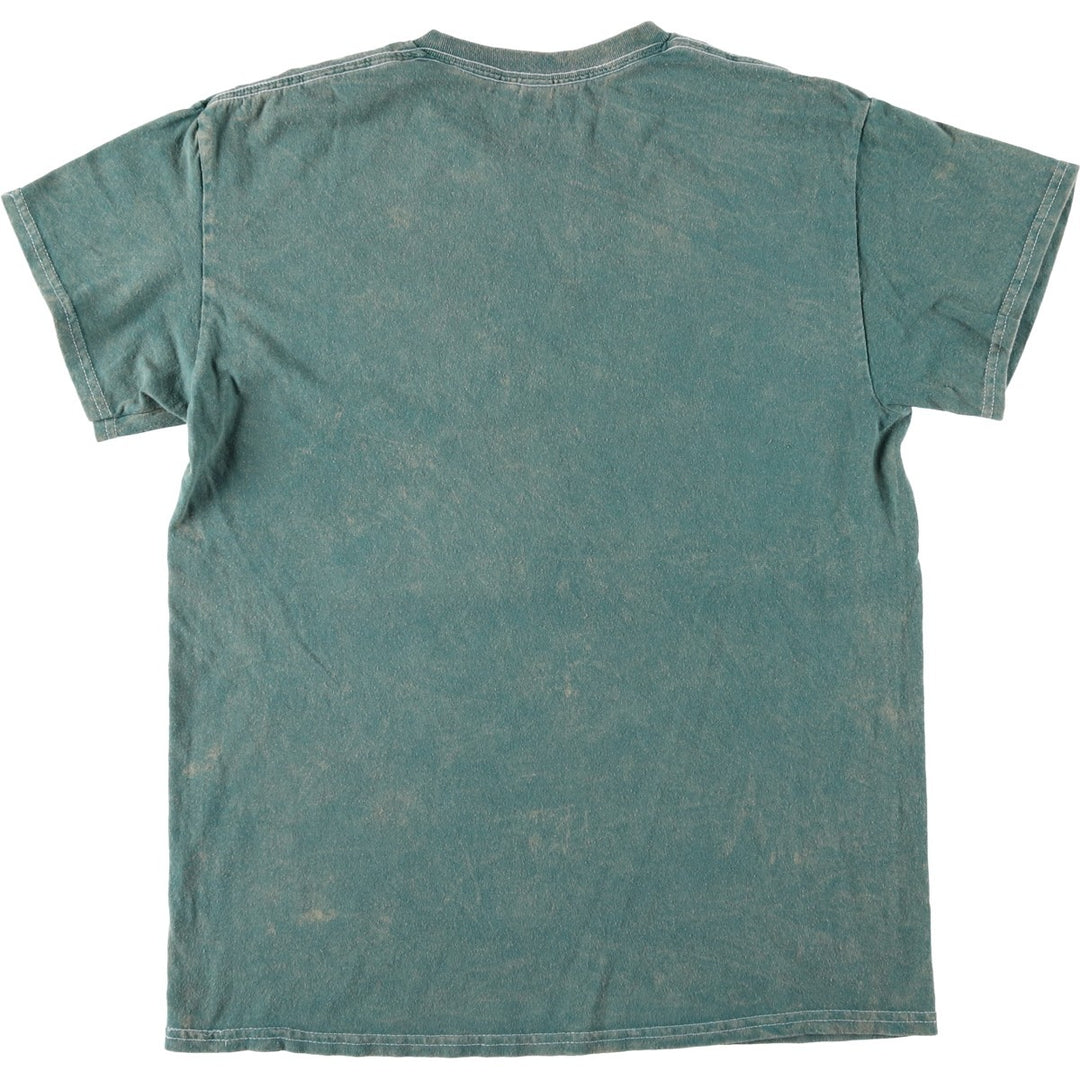 NIRVANA Print Band T-Shirt, Made in Dominican Republic, Size M (Men's M equivalent), Crew Neck, Short Sleeve, Rock cotton green type Vintage Second Hand