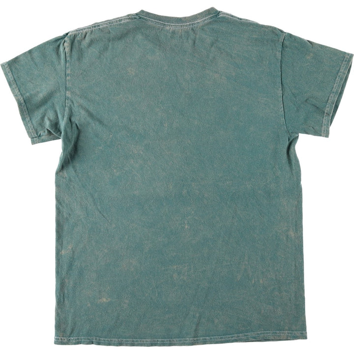 NIRVANA Print Band T-Shirt, Made in Dominican Republic, Size M (Men's M equivalent), Crew Neck, Short Sleeve, Rock cotton green type Vintage Second Hand