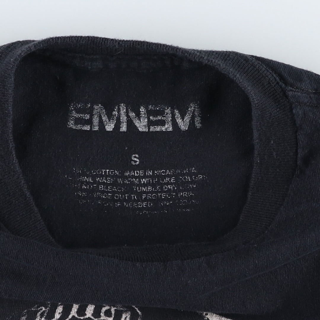 EMINEM Rap T-shirt, Men's S size cotton black type Vintage Second Hand