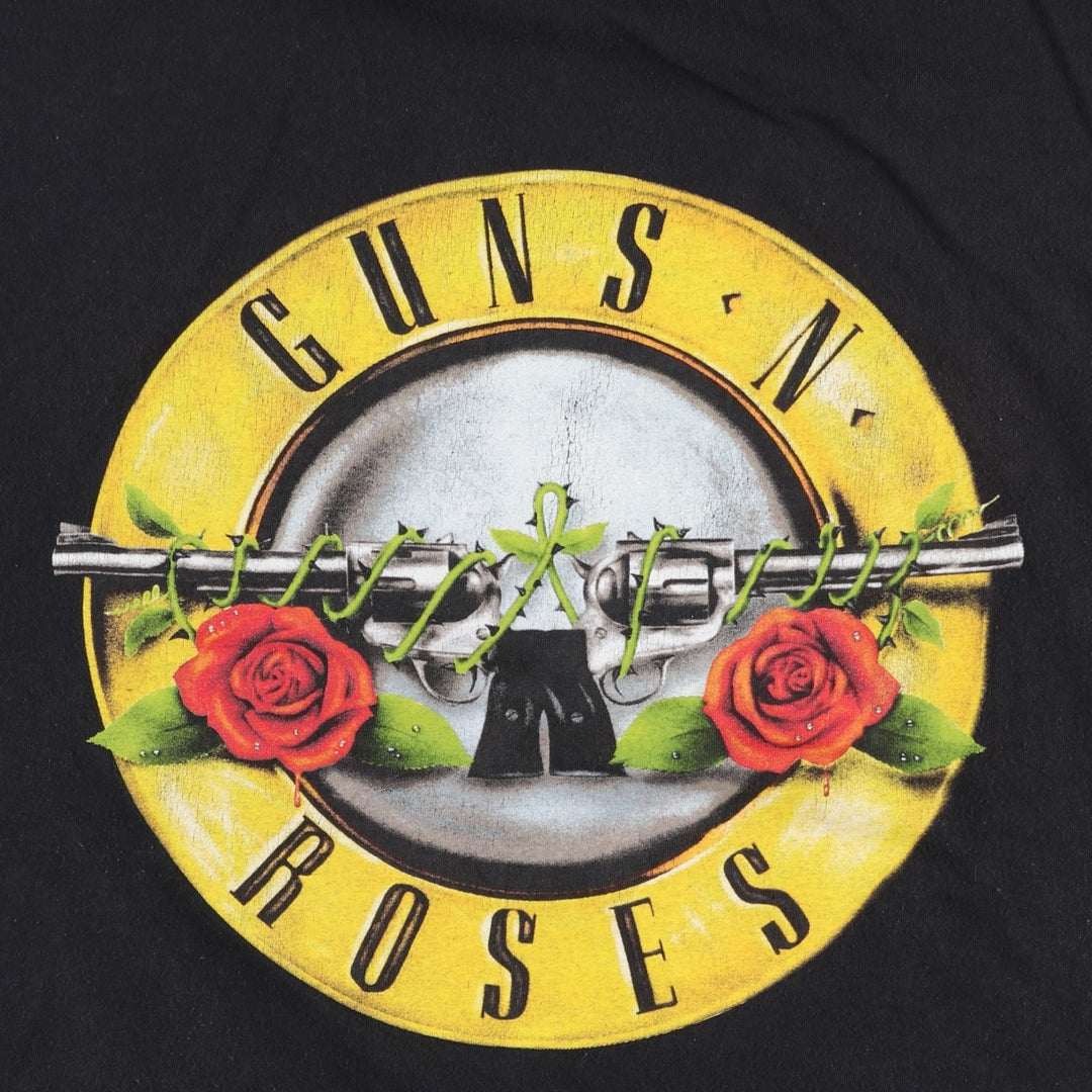 GUNS N' ROSES Guns N' Roses Band T-Shirt Band Tee Men's XL cotton black type Vintage Second Hand