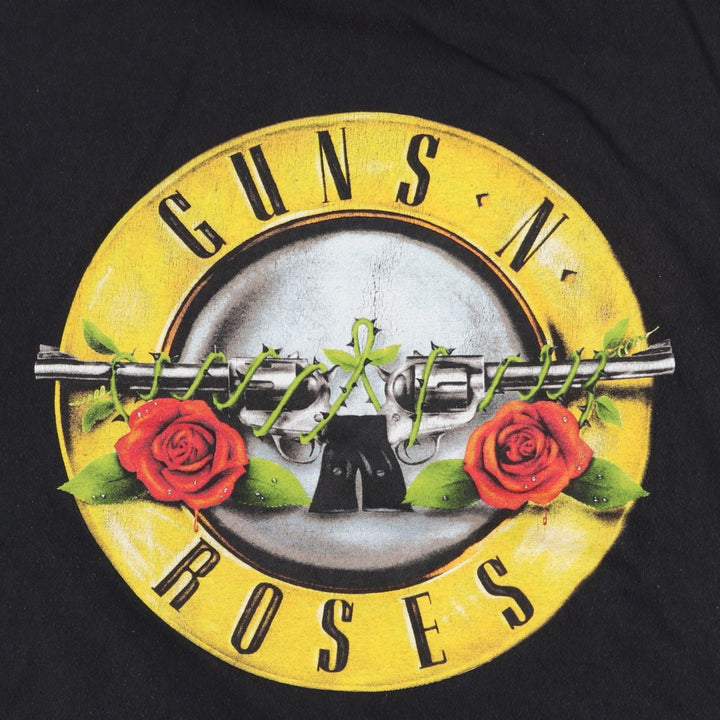 GUNS N' ROSES Guns N' Roses Band T-Shirt Band Tee Men's XL cotton black type Vintage Second Hand