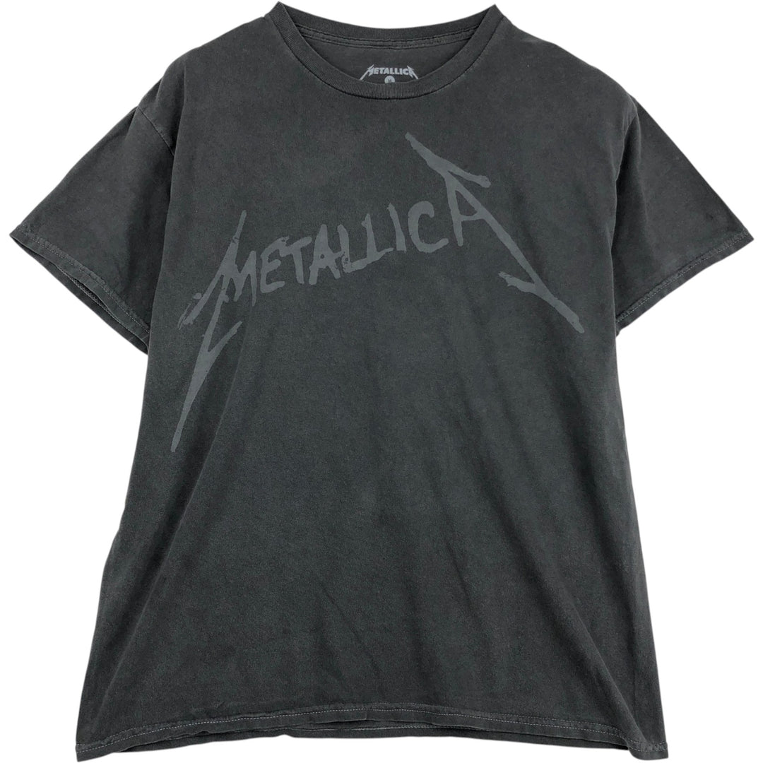 METALLICA Metallica Band T-shirt Band T Men's M size cotton black type Vintage Second Hand