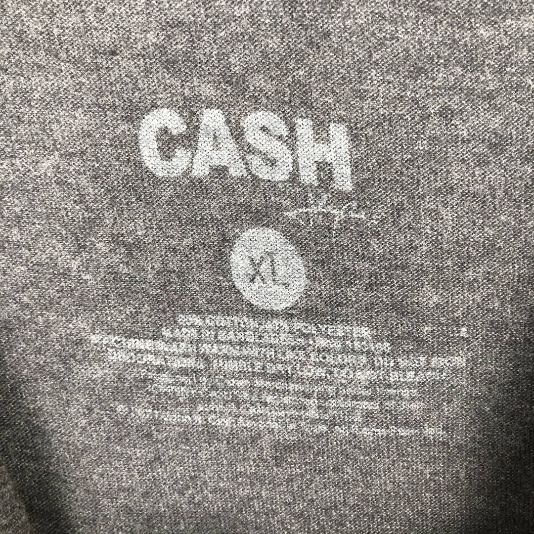 JOHNNY CASH Johnny Cash Band T-shirt Band T Men's XL size unclear Charcoal Vintage Second Hand