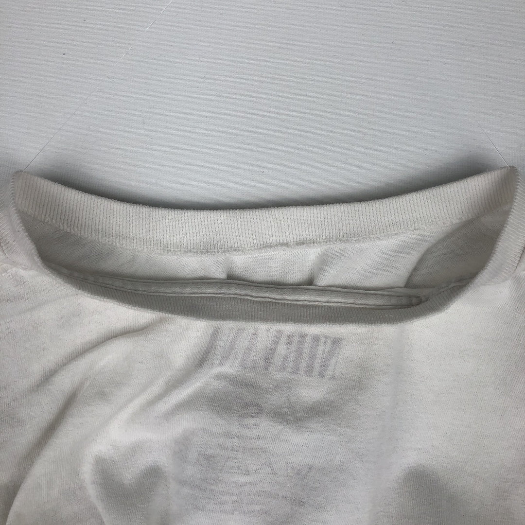 NIRVANA band t-shirt, made in the UK, men's size S equivalent. cotton white type Vintage Second Hand