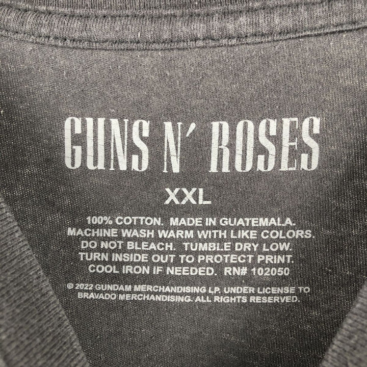 GUNS N' ROSES Guns N' Roses Band T-Shirt Band Tee Men's XXL cotton black type Vintage Second Hand