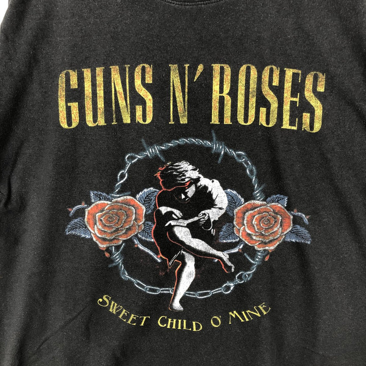GUNS N' ROSES Guns N' Roses Band T-Shirt Band Tee Men's XXL cotton black type Vintage Second Hand
