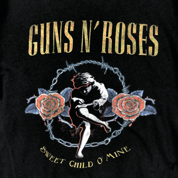 GUNS N' ROSES Guns N' Roses Band T-Shirt Band Tee Men's XL cotton black type Vintage Second Hand