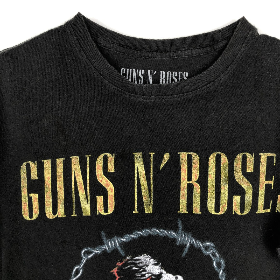 GUNS N' ROSES Guns N' Roses Band T-shirt Band T Men's S size cotton black type Vintage Second Hand