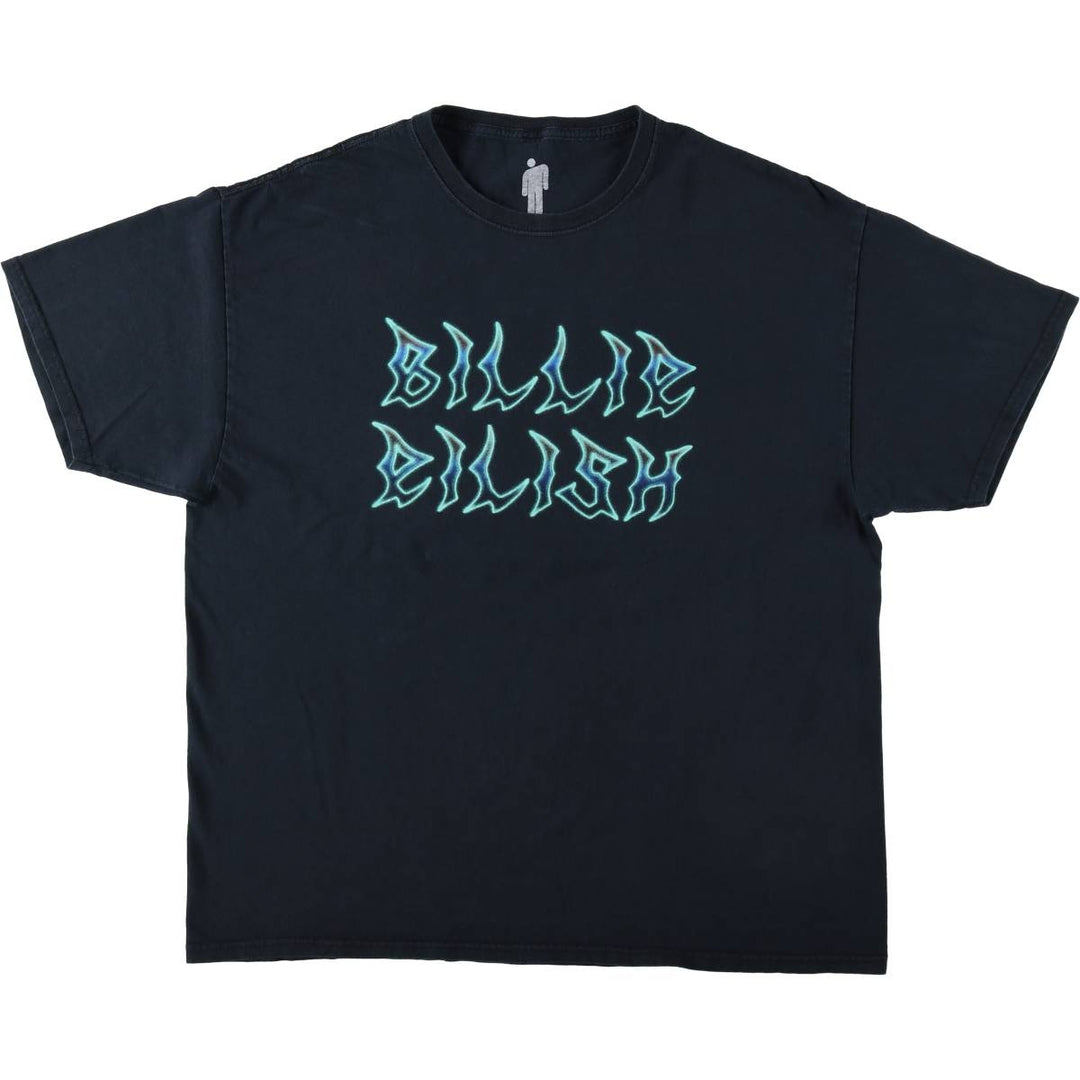 BILLIE EILISH Billie Eilish Band T-Shirt, Men's XL cotton navy blue type Vintage Second Hand