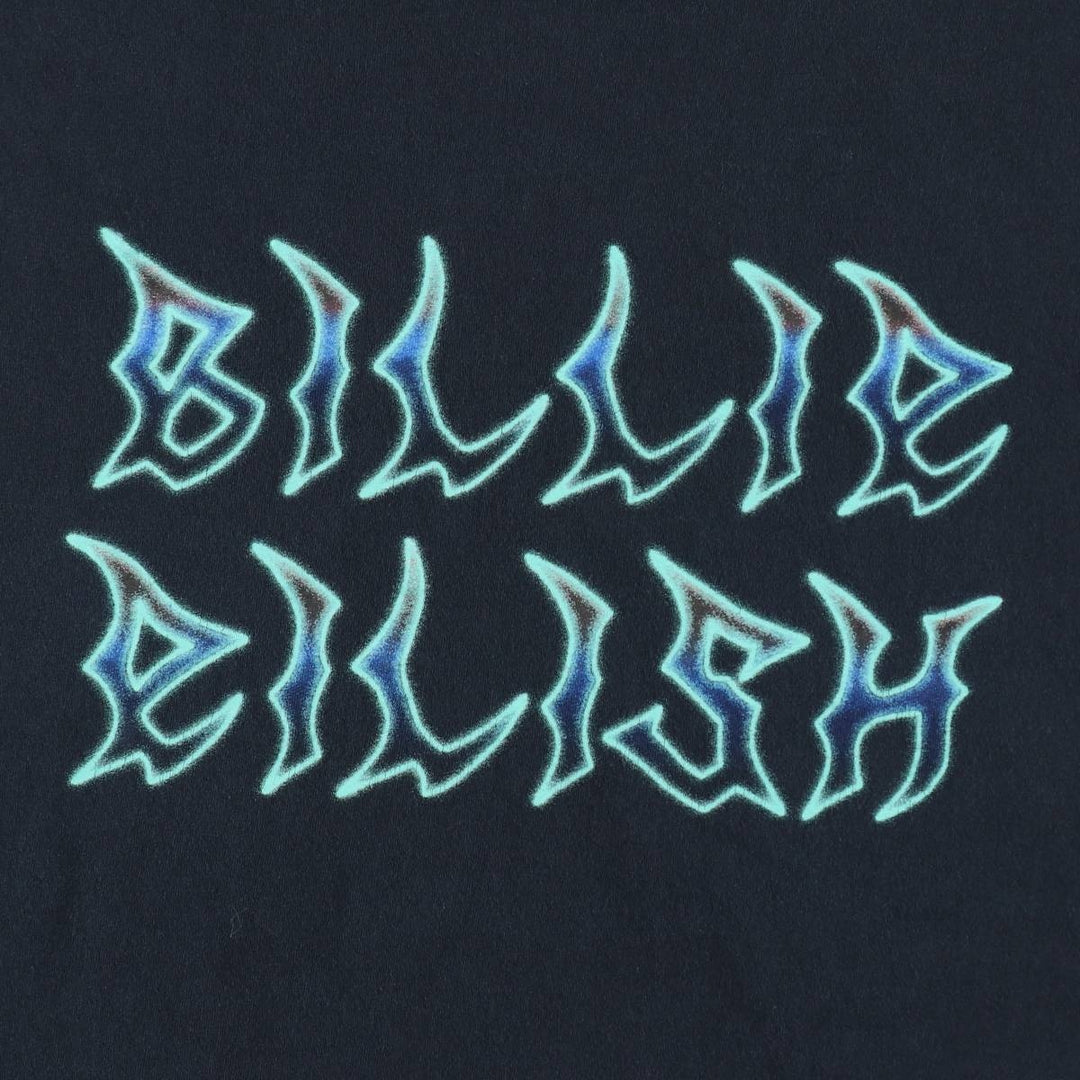 BILLIE EILISH Billie Eilish Band T-Shirt, Men's XL cotton navy blue type Vintage Second Hand