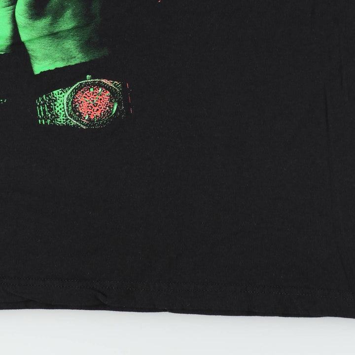 BILLIE EILISH Billie Eilish Band T-shirt Band T Men's L size cotton black type Vintage Second Hand