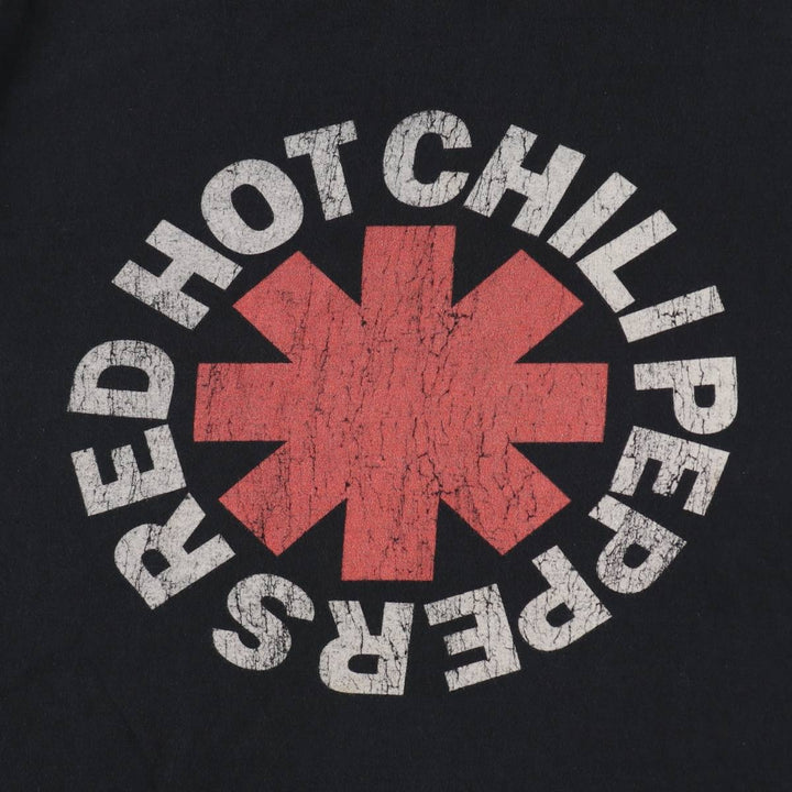 RED HOT CHILI PEPPERS Red Hot Chili Peppers Band T-shirt Band T Men's M size unclear black type Vintage Second Hand