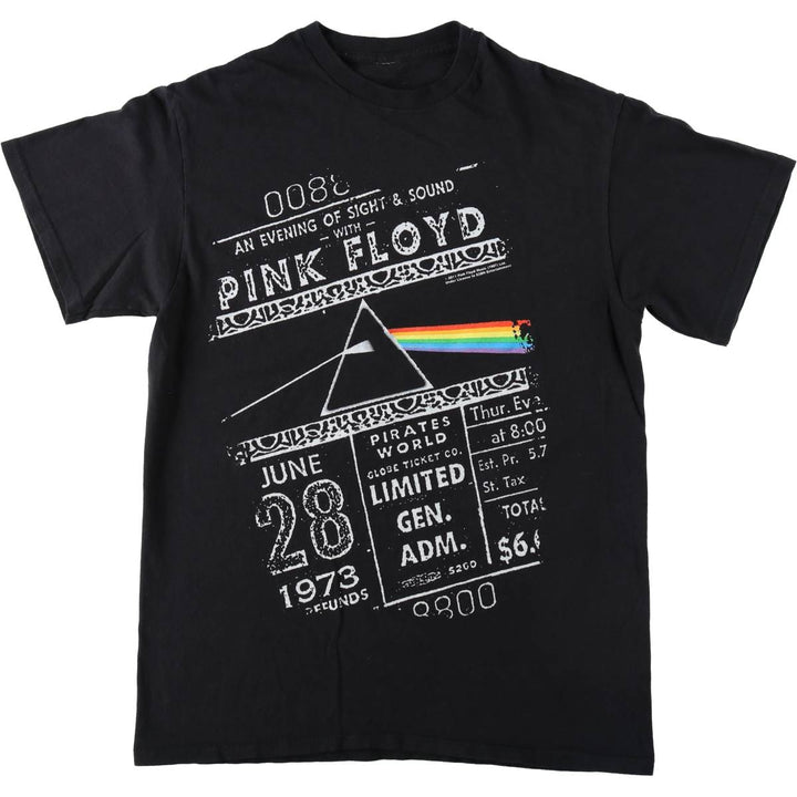 PINK FLOYD Pink Floyd Band T-shirt Band T Men's M size unclear black type Vintage Second Hand