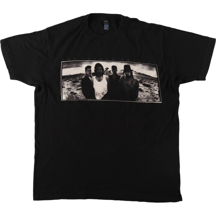 tultex The Joshua Tree Band T-shirt (Men's size L) cotton black type Vintage Second Hand