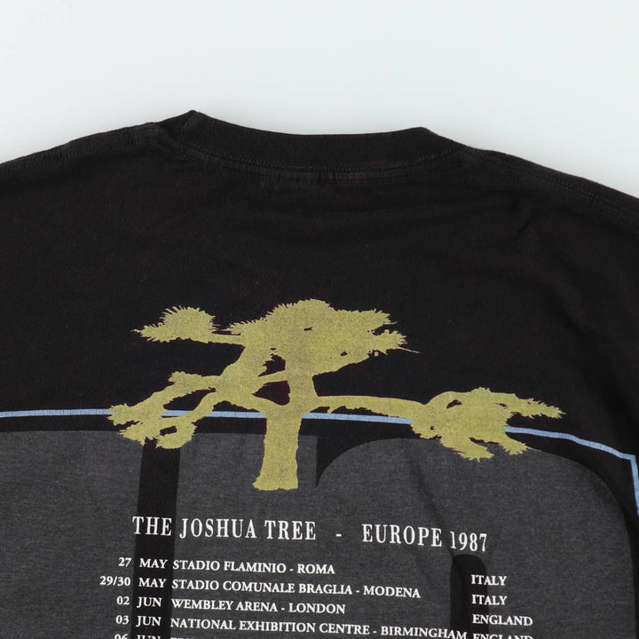 tultex The Joshua Tree Band T-shirt (Men's size L) cotton black type Vintage Second Hand